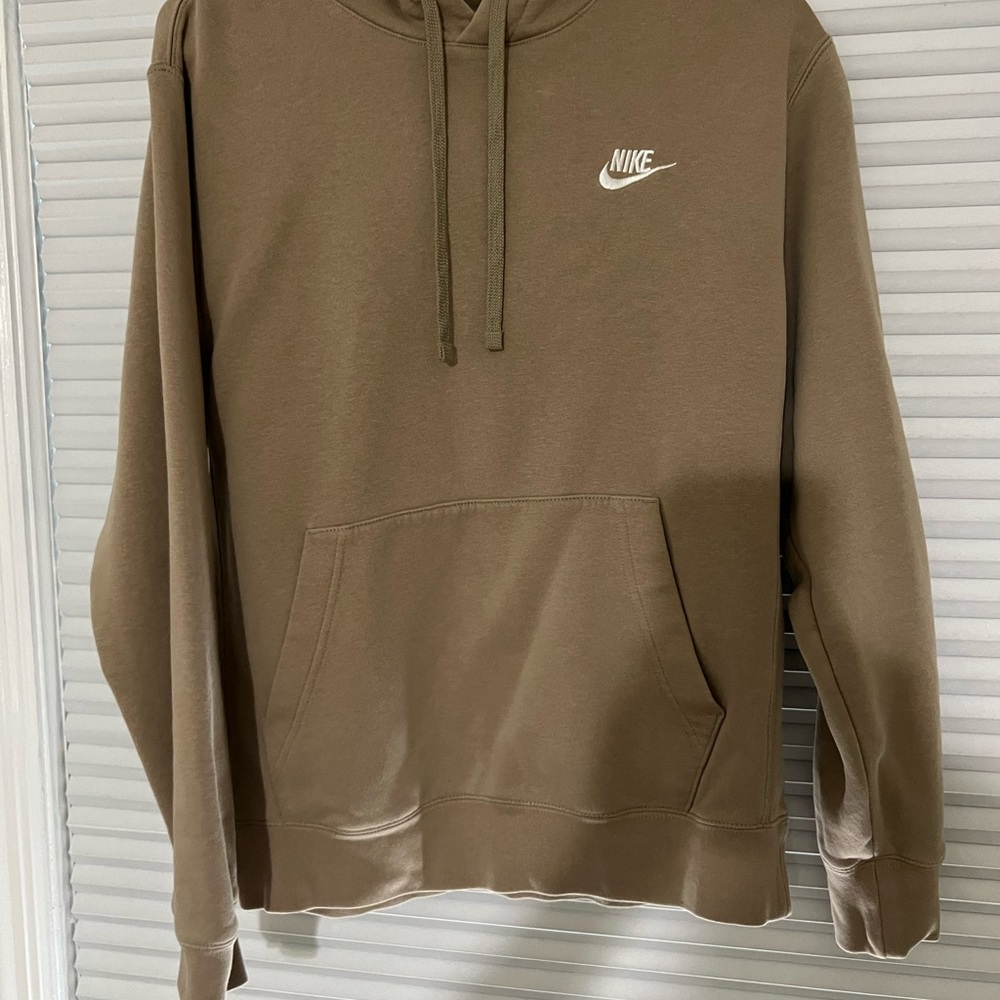 Nike Men's Tan Pullover Hoodie